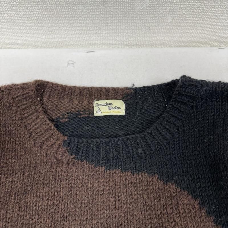 ニッチ MCMACHAN WOOLEN 太陰太極図 陰陽 クルーネック ハンド ニット