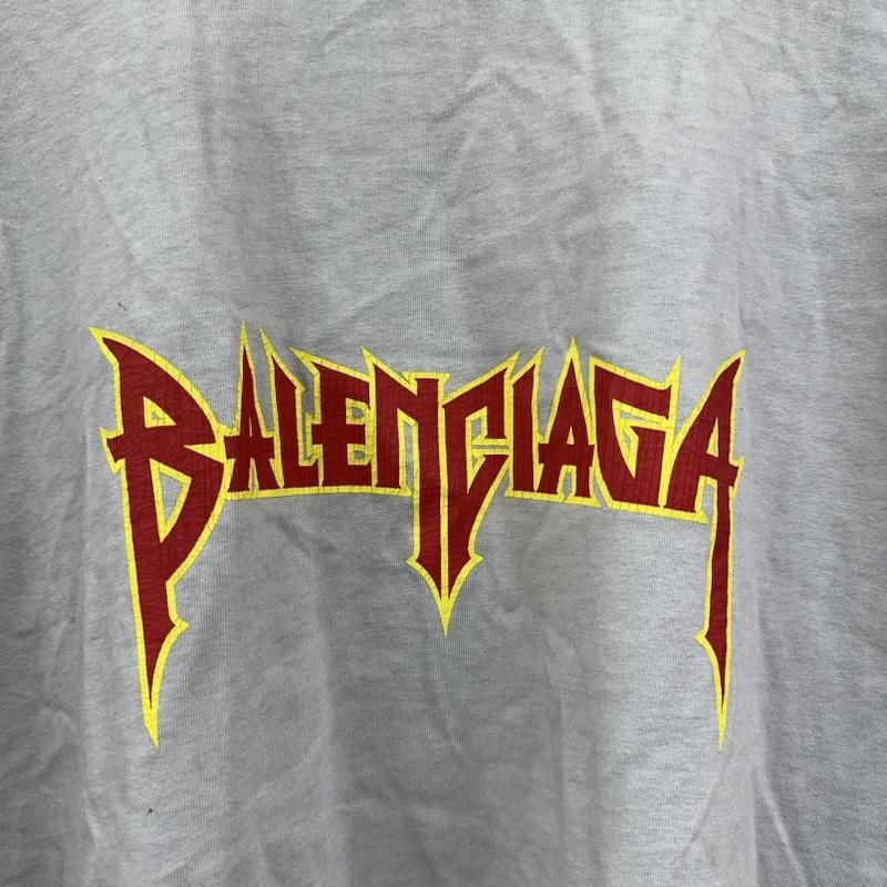 バレンシアガ METAL LOGO CRASHED S/S TEE メタル ロゴ クラッシュ