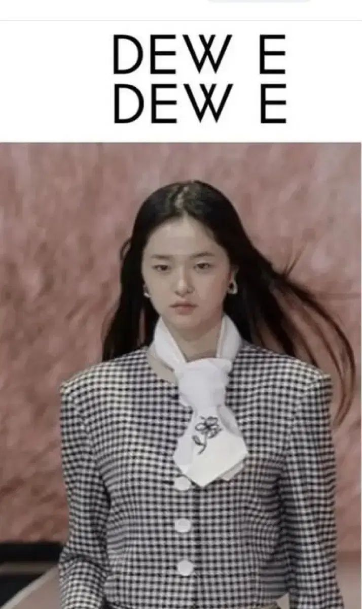 デュイデュイ ギンガム CHECK クロップド ジャケット