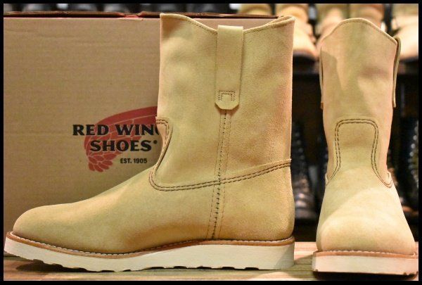 10 E ♥ 25年 レッドウィング 8168 スエード ペコス ホーソーンアビレーンラフアウト ブーツ redwing FH 437