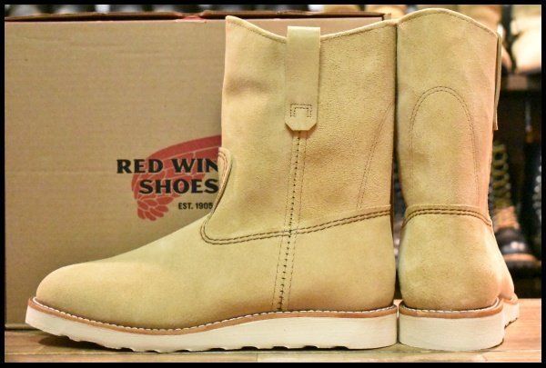  10 E ♥ 25年 レッドウィング 8168 スエード ペコス ホーソーンアビレーンラフアウト ブーツ redwing FH 437 ワークブーツ ブーツ 革靴