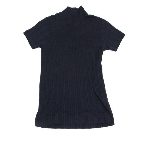 tricot COMME des GARÇONS ストライプ ハイネックTシャツ トリココムデギャルソンtricot COMME des GARCONS リネン混ストライプ