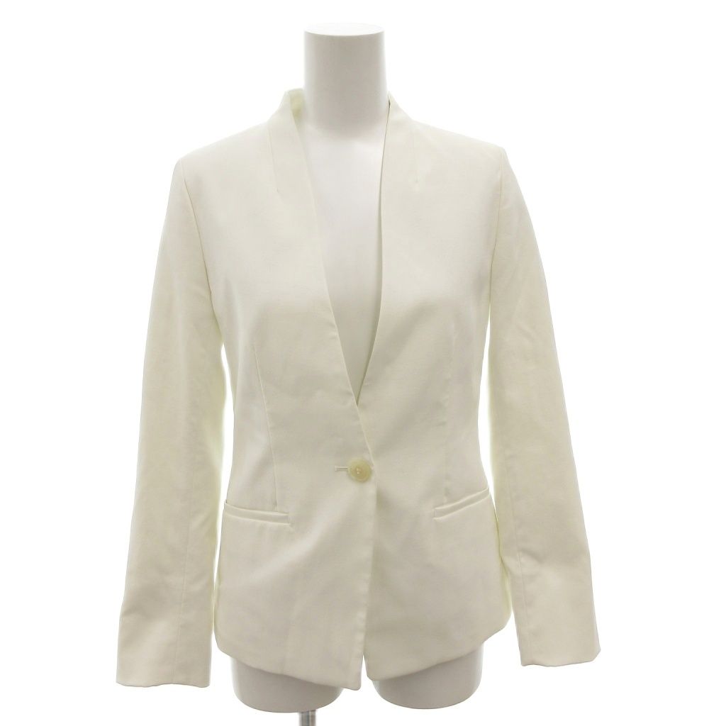 プラステ PLST タグ付き ジャケット リネン混 XS 白 ホワイト ノー