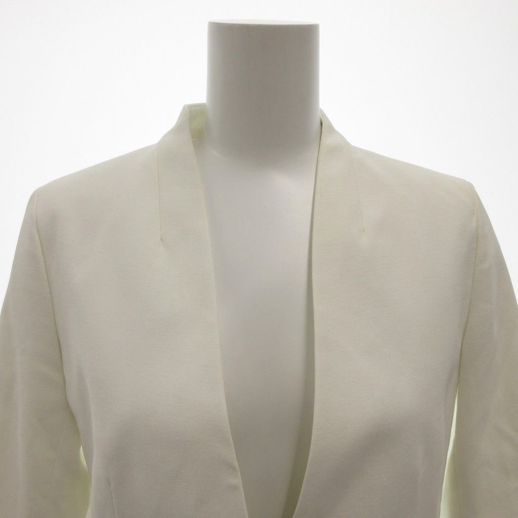 プラステ PLST タグ付き ジャケット リネン混 XS 白 ホワイト ノー