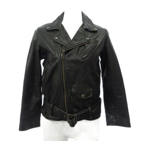 ビューティフルピープル beautiful people ライダースジャケット ジップアップ 黒 ラムレザー 140 小さいサイズ