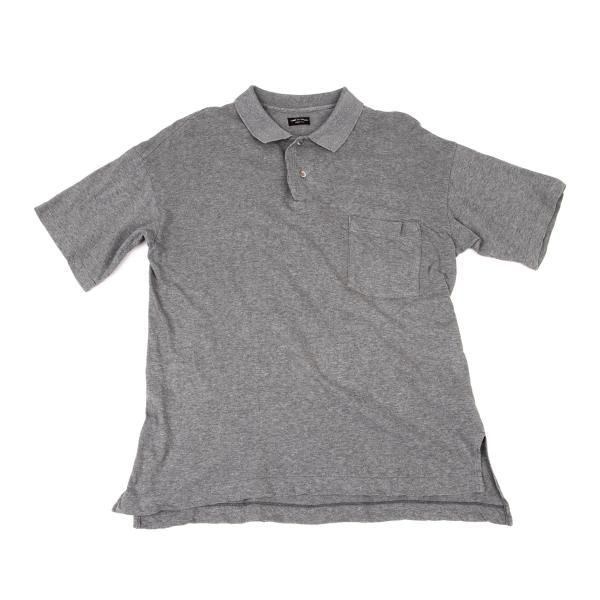 80s COMME des GARCONS HOMME ポロシャツ グレー コムデギャルソン オムプリュスCOMME des GARCONS HOMME PLUS コットン