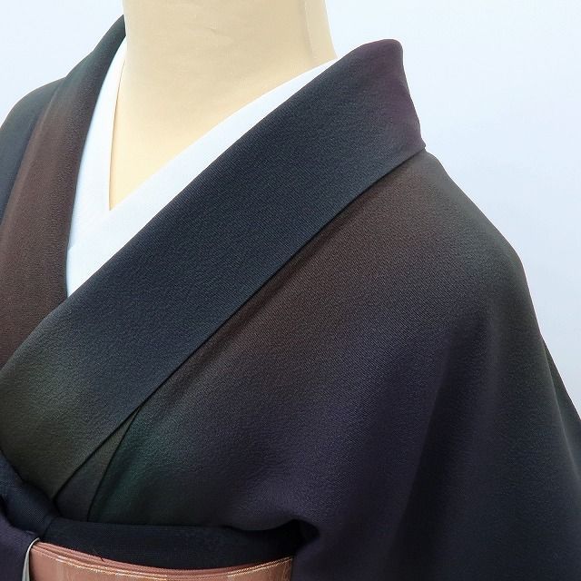 百華❀Y4107◇美品 前田仁仙落款 作家物 手縫い仕立て 正絹 小紋 着物