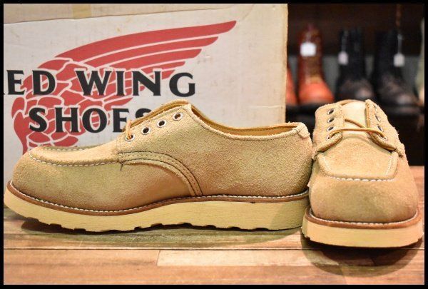 7 5 D DEAD 羽タグ 90 S レッドウィング 8105 スエード オックスフォード タンラフアウト モックトゥ 短靴 ブーツ redwing FI 469