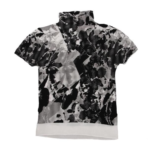 イッセイミヤケ ミーISSEY MIYAKE me グラフィックプリントストレッチ 