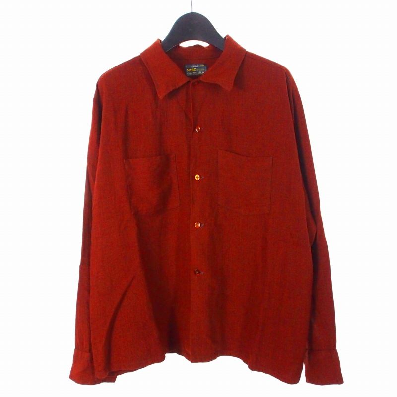 ヴィンテージ VINTAGE オマールシャツメーカー OMAR 60 s ビンシャツ シャツ 長袖 L ブラウン 茶