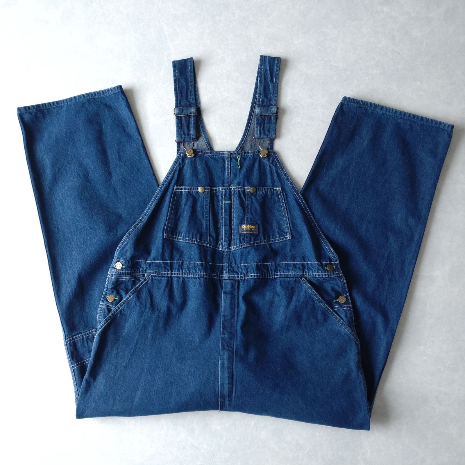 【美品】BLUE BLUE 濃紺 オーバーオール ヴィンテージ 復刻 ヴィンテージ ジャーマンワーク ユーロワーク デニム オーバーオール