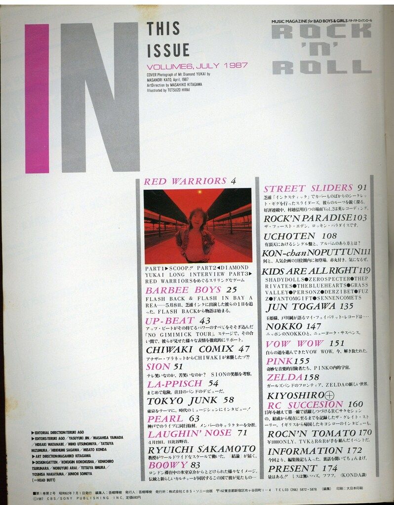 パチ・パチ・ロックンロール 1987年7月号 - メルカリ