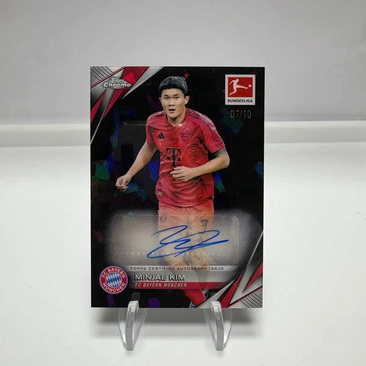 FCバイエルン ミュンヘン 金 玟哉₍キム ミンジェ ブラック サファイア オート カード