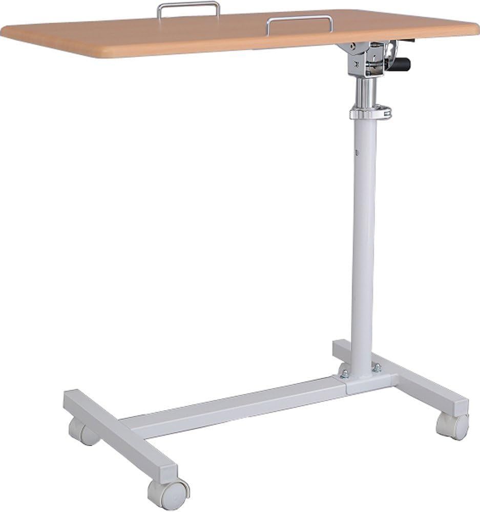 ラスト1点 昇降 角度調節 高さ64 98 5 cm 折りたたみ キャスター付 コンパクト サイドテーブル ナチュラル ホワイト オスマック OSMAC SCY