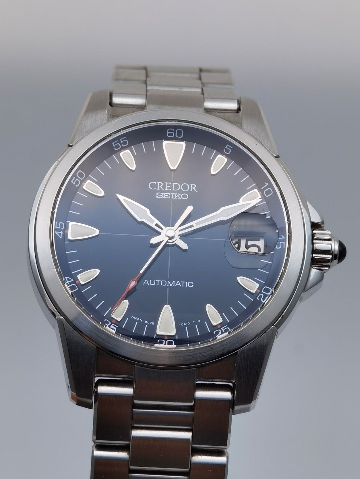 セイコー SEIKO クレドール フェニックス GCBR997 8L75 0A10 デイト ステンレス ブラック文字盤 自動巻き メンズ 腕時計