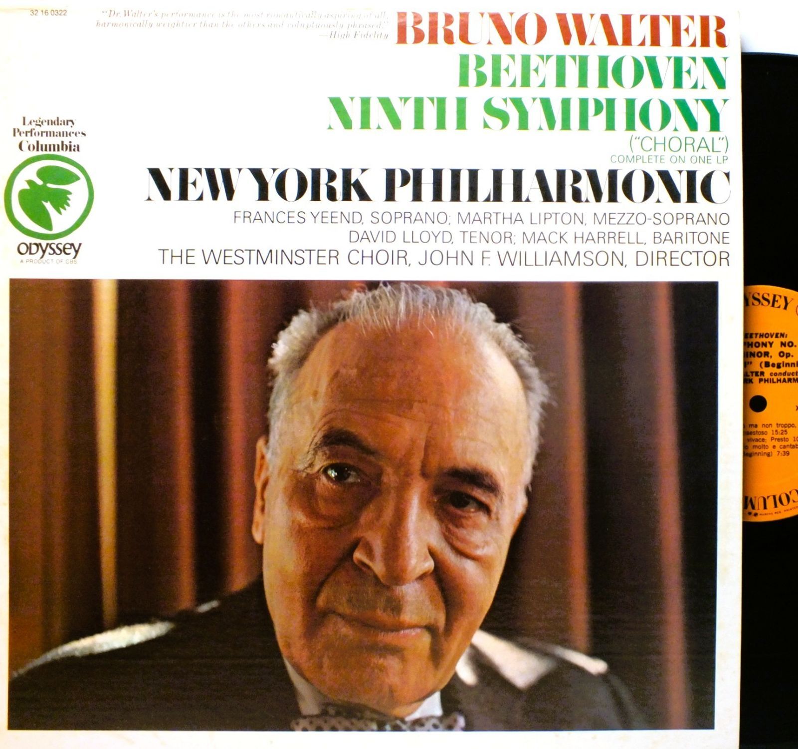 LP 32160322 輸入盤 ブルーノ・ワルター BRUNO WALTER ベートーヴェン