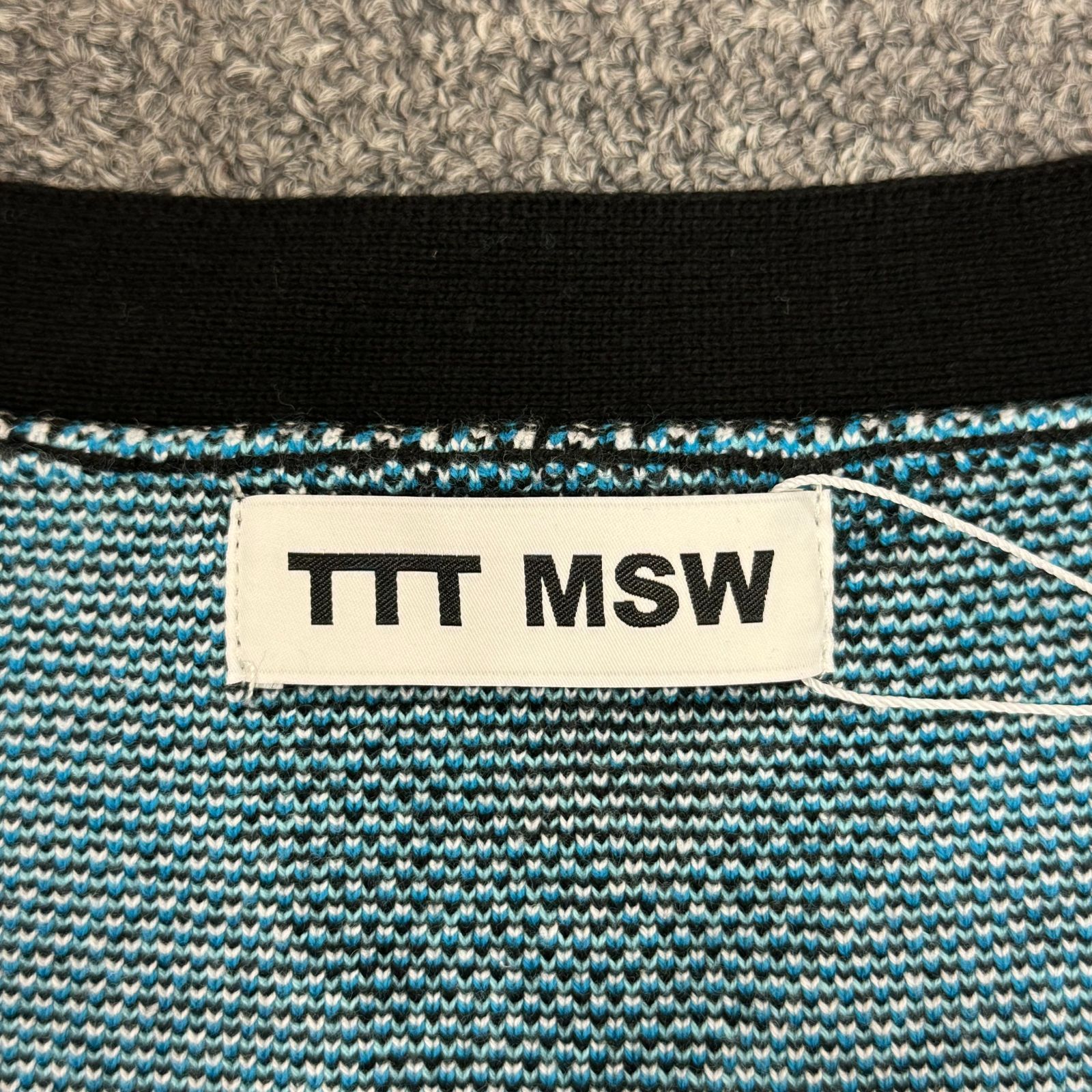 参考上代27500円 未使用 TTT_MSW 22SS Butterfly knit Cardigan