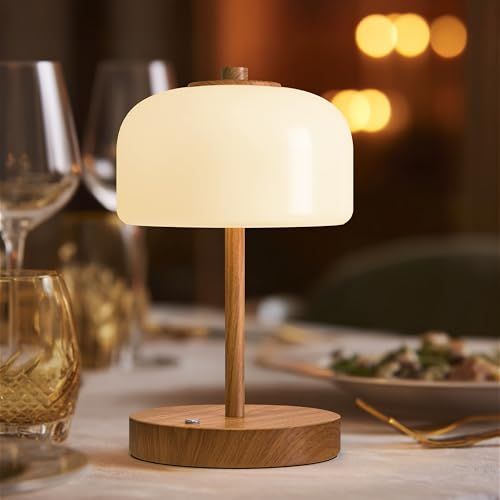 テーブルランプ ガラスシェード コードレス おしゃれ 和風 ベッド