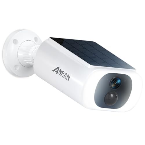 AI人体検知機能付き 高速率充電式 取付簡単 ANRAN 防犯カメラ 屋外 ソーラー 300万画素 監視カメラ 工事不要 ソーラーパネル一体型電池式防犯カメラ LEDライト付き 夜間カラー撮影 ワイヤレス屋外監視カメラ 完全無線 双方向音 m
