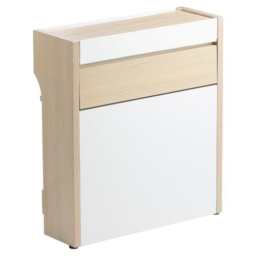 サンワダイレクト ケーブルボックス ルーター 収納 幅40 cm 高さ45 木製 Wi Fi モデム ルーター収納ボックス ライトブラウン 200 m