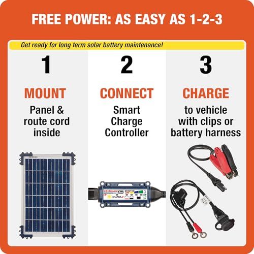  Optimate Solar Duo 10 W TM 522 D 1 6ステップ 12 V 8 0 83 A 耐候性ソーラーバッテリー節約充電器 メンテナー m 発電機 ポータブル電源 防災関連グッズ