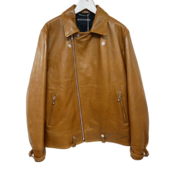 WACKO MARIA（ワコマリア）ダブルライダースジャケット　ブラウン WACKO MARIA ワコマリア 国内正規 24AW LEATHER DOUBLE RIDERS JACKET