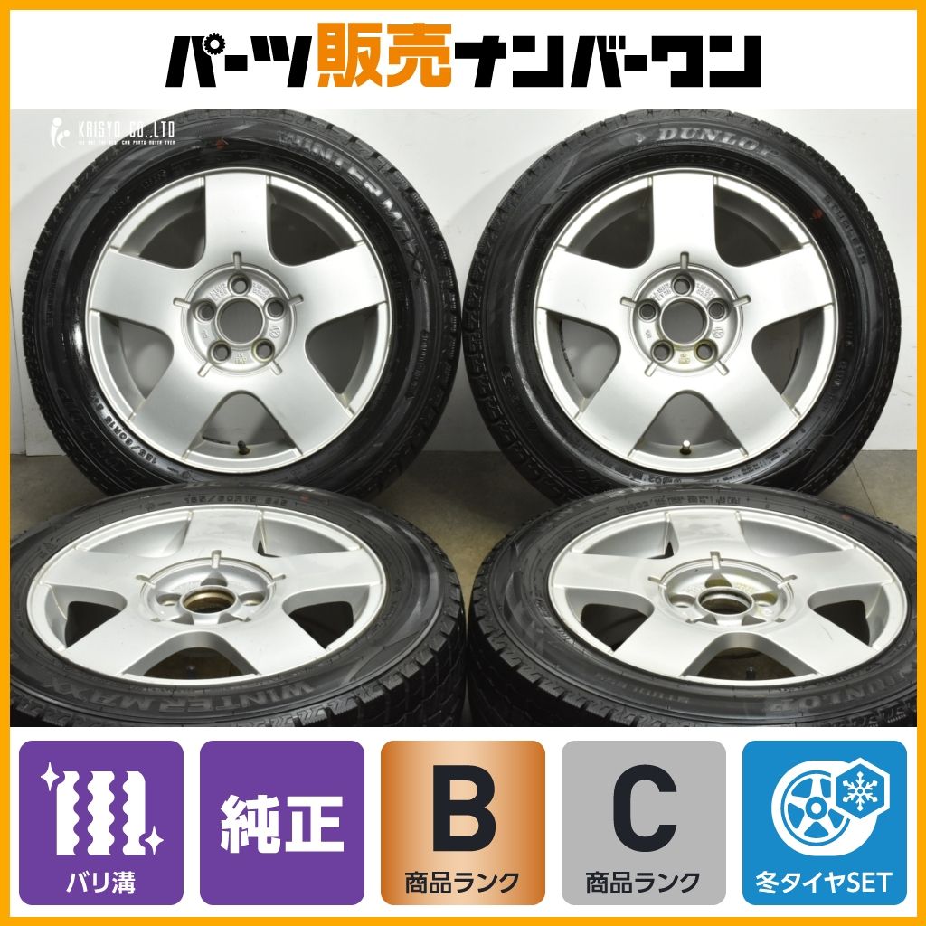 流用サイズ フォルクスワーゲン ゴルフ4 15 in 6 J 38 PCD 100 ダンロップ ウィンターマックス WM 02 185 60 R ポロ