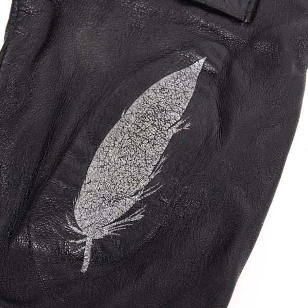 ジャンポールゴルチエJean Paul GAULTIER フェザープリントレザー