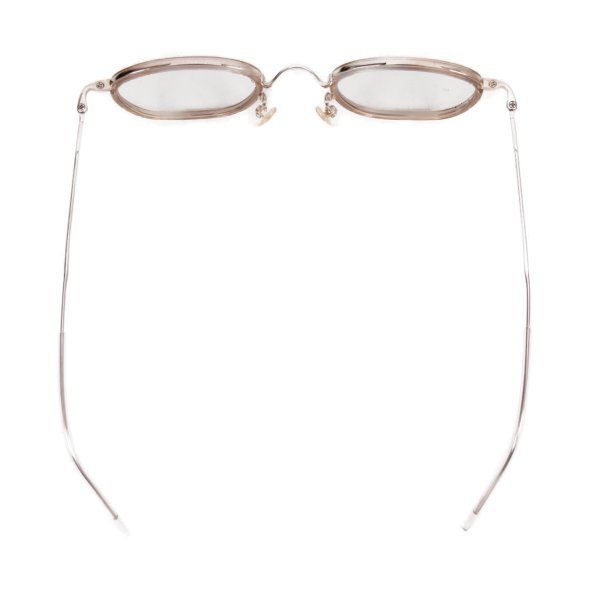 金子眼鏡 Pure Titanium 度無しメガネ シャンパンゴールド43??22 138