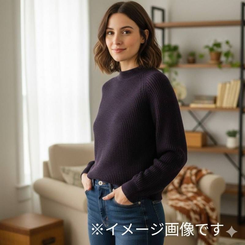 美品 Drawer ニット ウール カシミヤ 14G 畔編み セーター Sサイズ 1