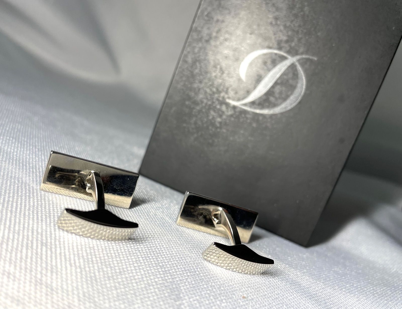 美品 S.T.Dupont デュポン Dライン ブラック＆シルバーメタリック