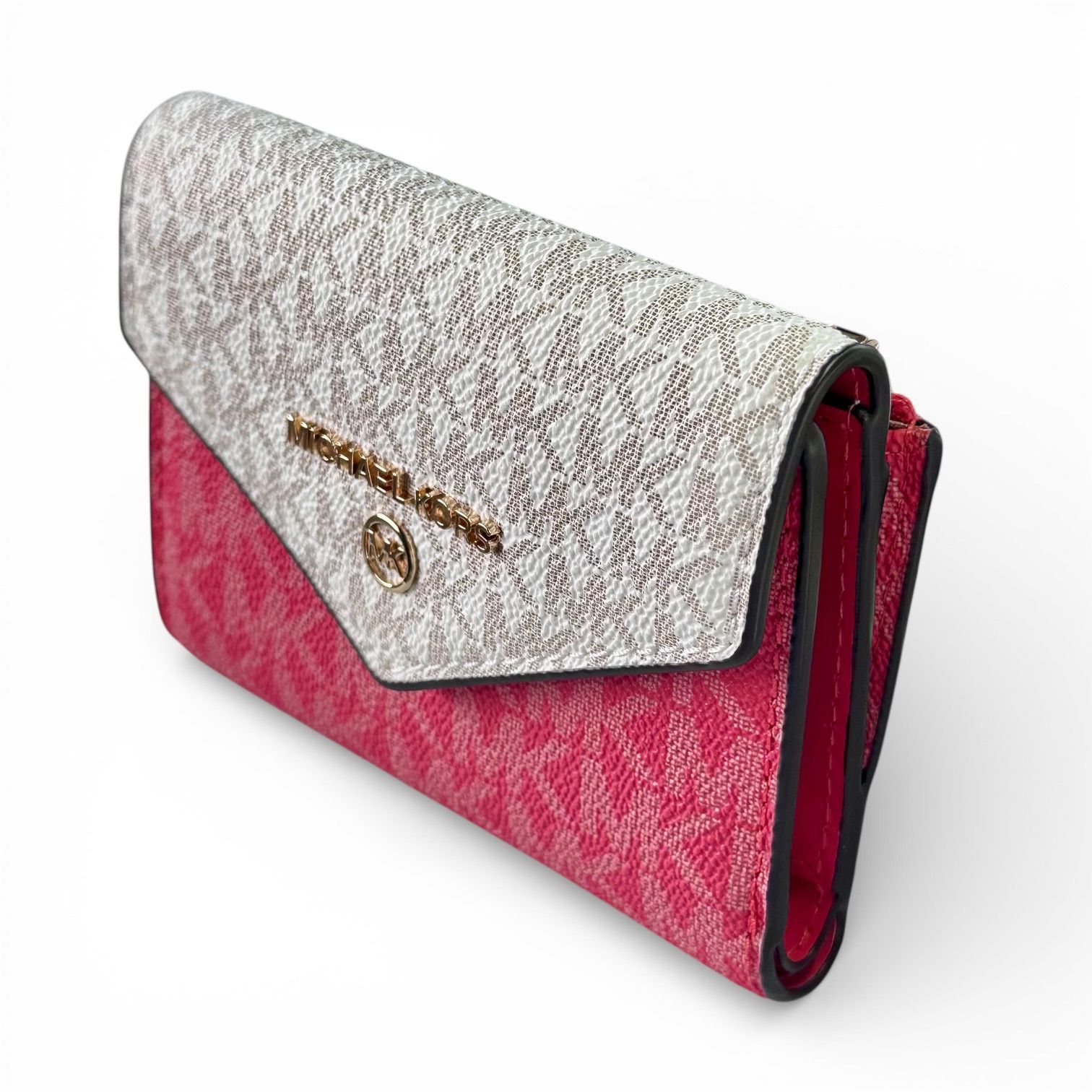 ♥品 MICHAEL KORSマイケルコース MKシグネチャー トリフォールドウォレット