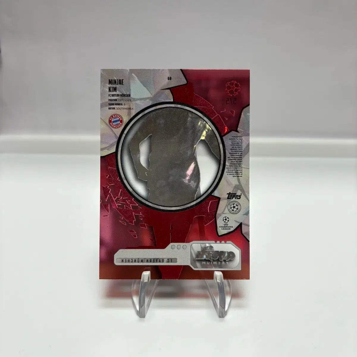 TOPPS クリスタル FCバイエルン ミュンヘン 金 玟哉₍キム ミンジェ 5 レッド カード Ebay マフィ