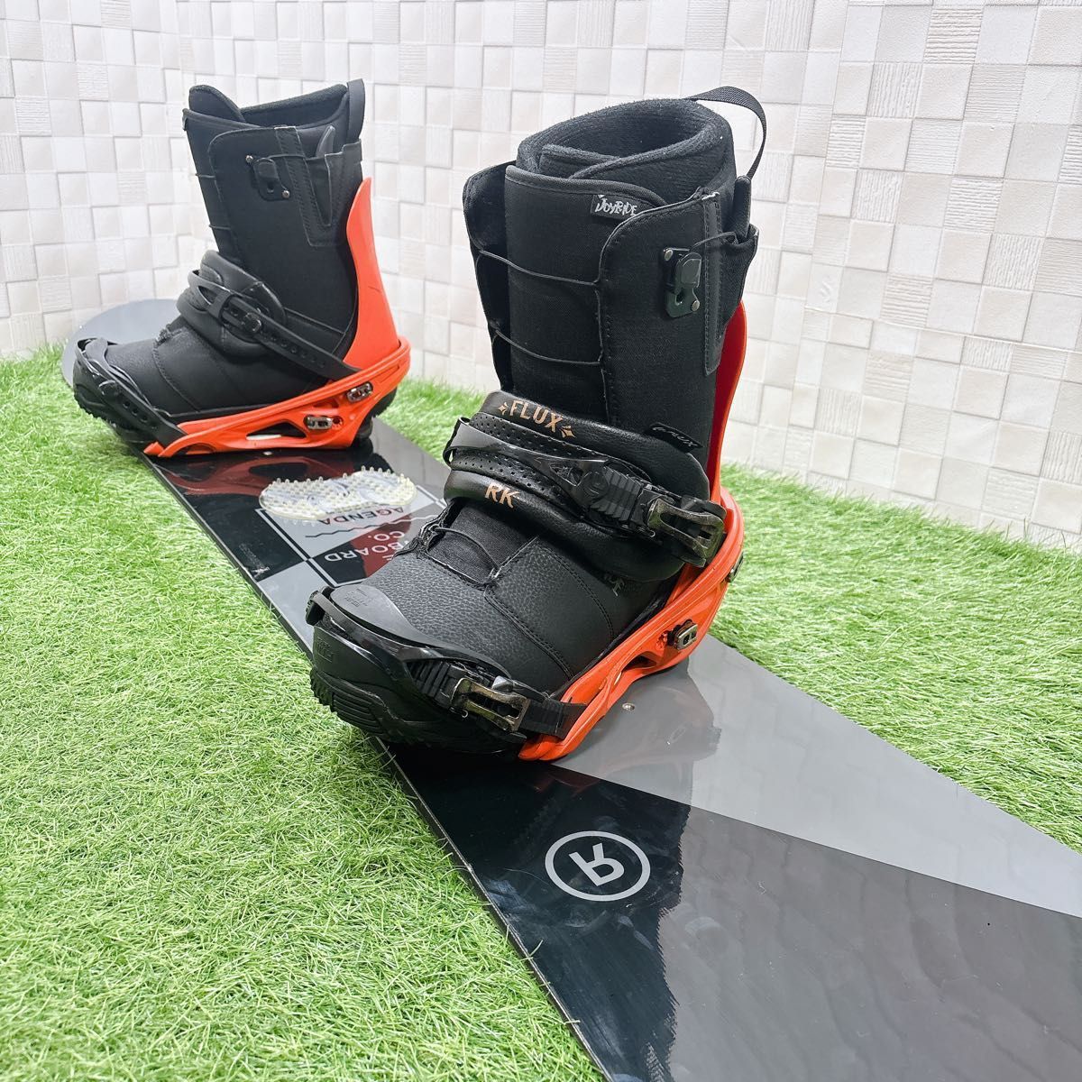 RIDE スノーボードAGENDA 152 フラックスRK FLUX2点セット メンズ スノーボード 3点セット ライド アジェンダ RIDE AGENDA 152cm