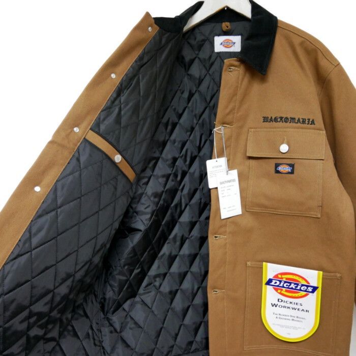 ディッキーズ　ワコマリア　コラボ　ブラウン カバーオール　ジャケット ディッキーズ ワコマリア コラボ ブラウン カバーオール ジャケット