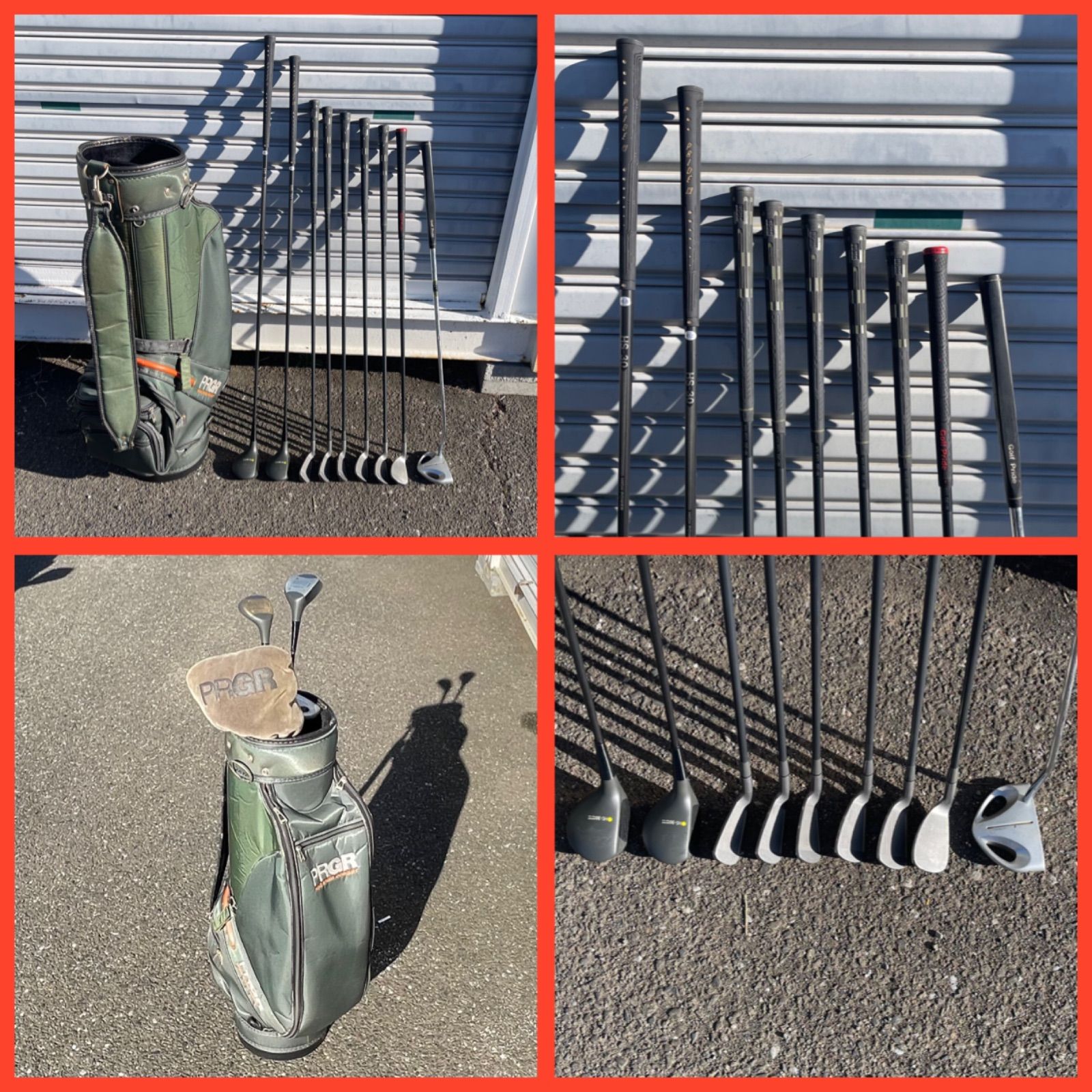 お年玉 57 0401 001 PRGR レディース軽量クラブセット み 9本セット Lフレックス M 30他 おまけ付き