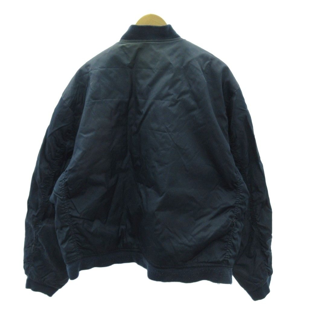 ヴィンテージ VINTAGE MA-1 フライトジャケット 民間 ワッペン XL 紺
