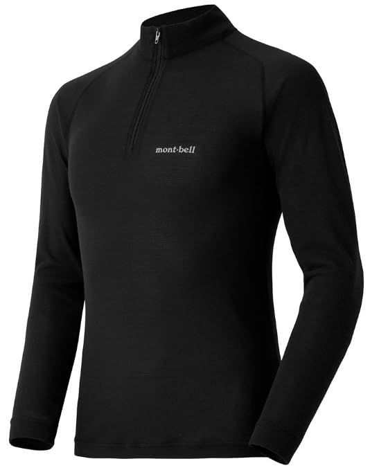 モンベル ジオライン L W ハイネックシャツ ブラック Men s 1107734 アウトドア 登山 サイクリング 長袖 軽量 速乾po 08 f 7041 a