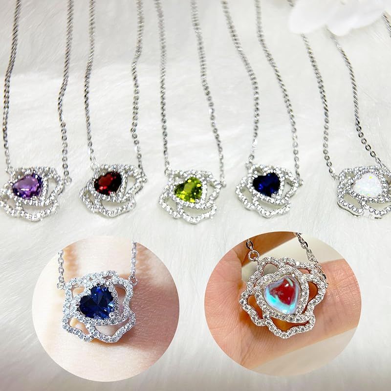 新品】 [KIMIEVOL] ネックレス レディース アクアマリン 「バラの恋