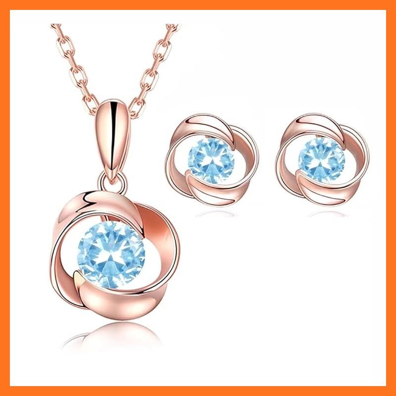 JUDYの秘密 選べる誕生石 ネックレス ピアス 贅沢 ローズ 925純銀製 レディースネックレス レディースペンダント ホワイトデー 記念日 ギフト セット