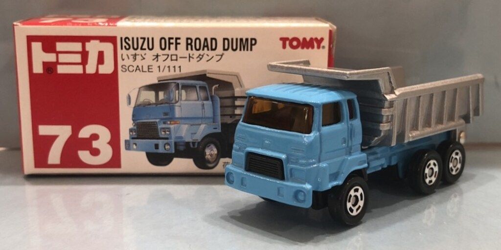 トミー トミカ赤箱中国製 いすゞ オフロードダンプ 73 - メルカリ