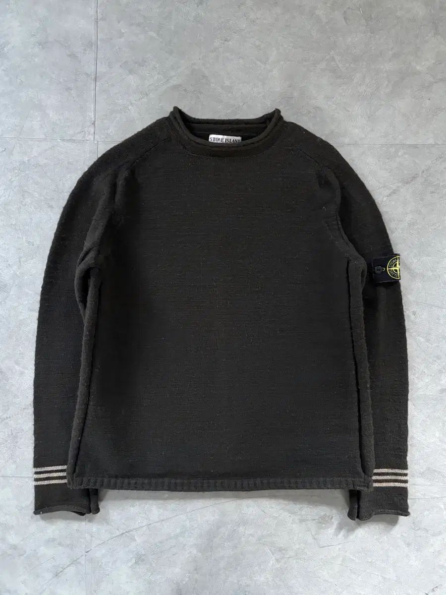 STONE ISLAND ストーンアイランド 90s ワッペン ウール ニット - メルカリ