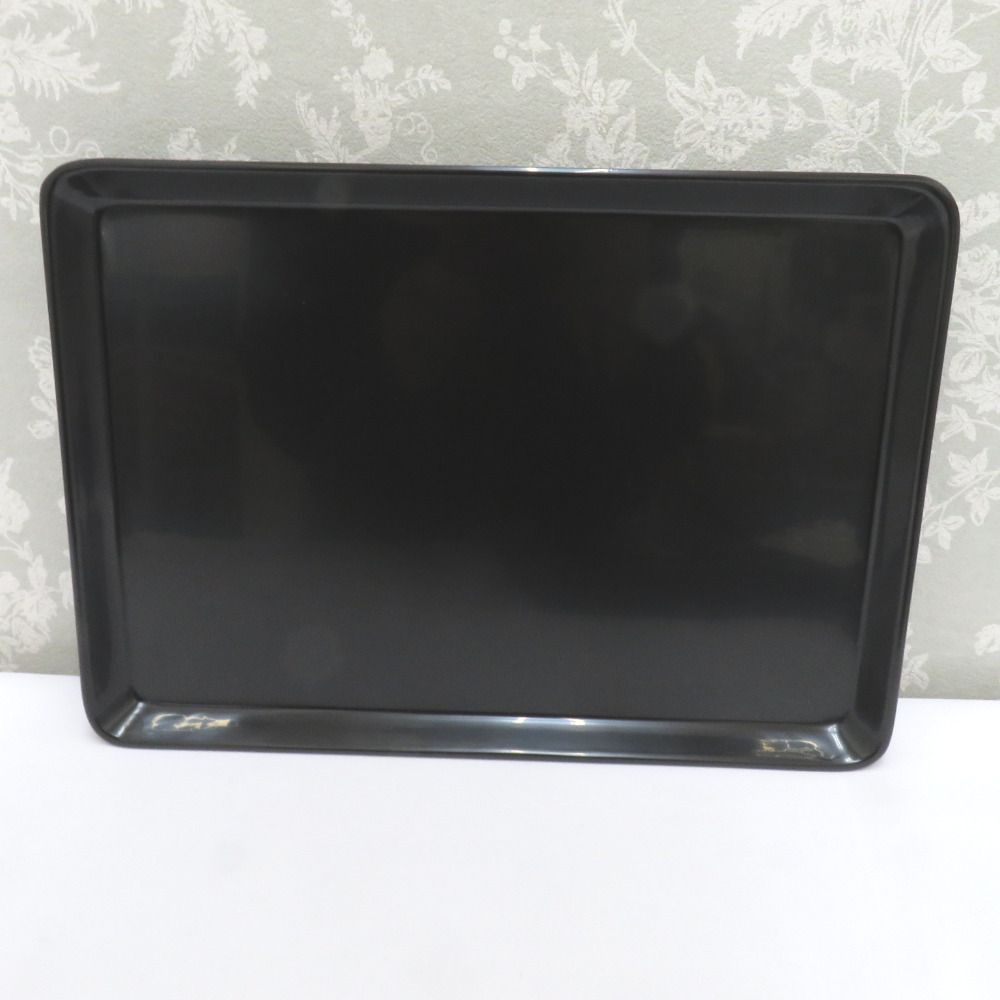 骨董・民芸品 輪島塗 平盆 角盆 漆器 黒 無地 天然木 能登輪島 箱有