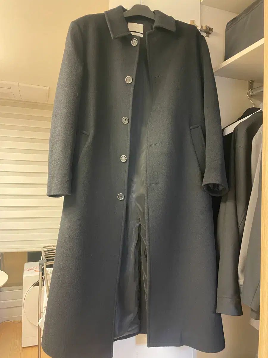 25 fw AMOMENTO ロングコート ブラック M