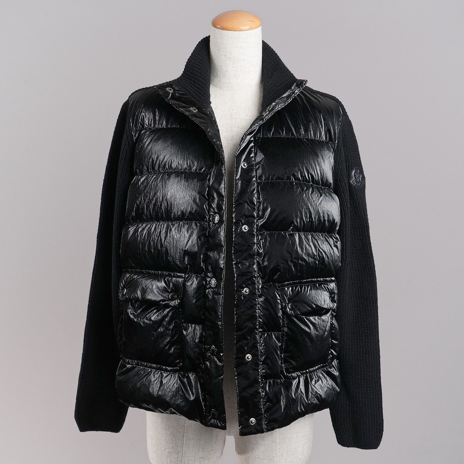 極美品】 MONCLER モンクレール ニット×ダウン ダウンジャケット