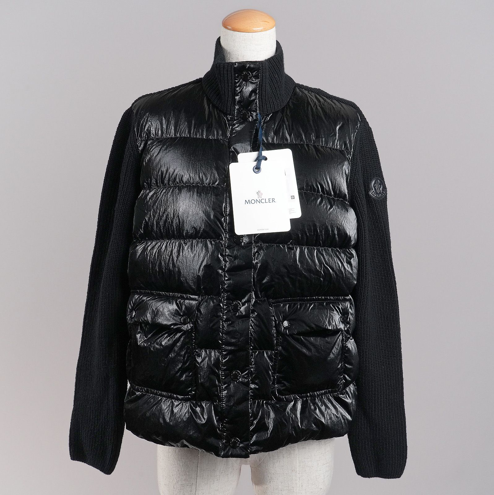 極美品】 MONCLER モンクレール ニット×ダウン ダウンジャケット