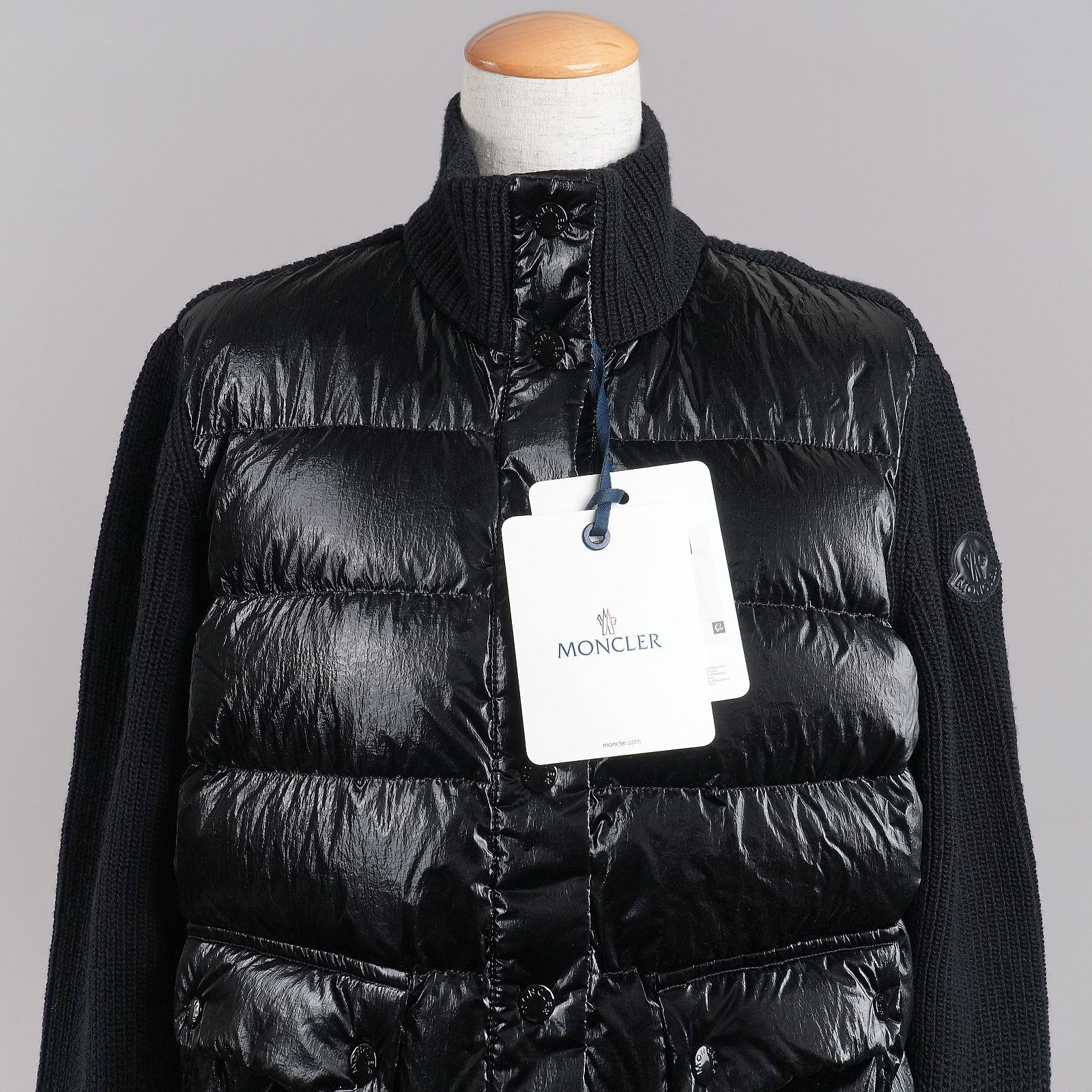 モンクレール　　ニットダウン　ジャケット 極美品 極美品】 MONCLER モンクレール ニット×ダウン ダウンジャケット