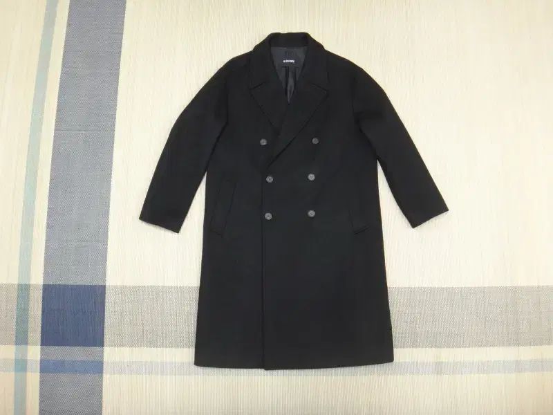 L INSILENCE インサイレンス ウール カシミア ダブル ロングコート ブラック