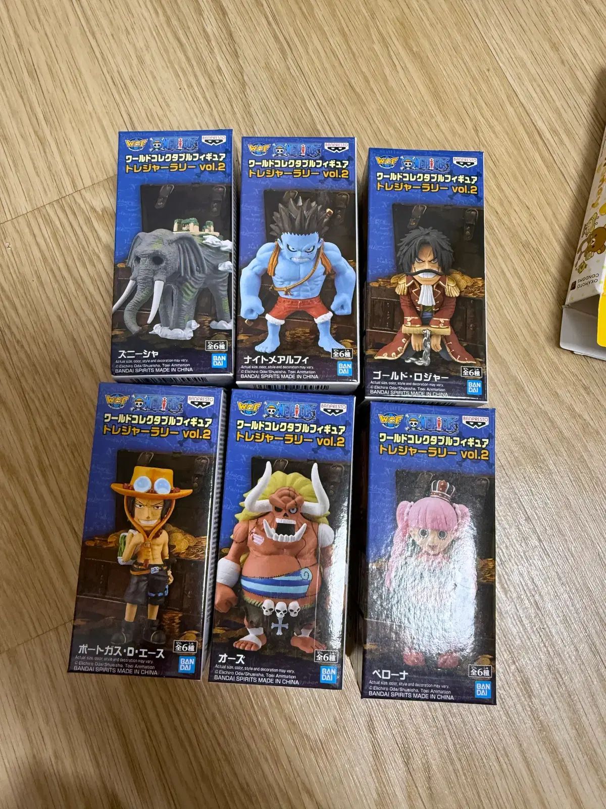 ワンピース ワールドコレクタブル トレジャーラリー 6種 フィギュア 
