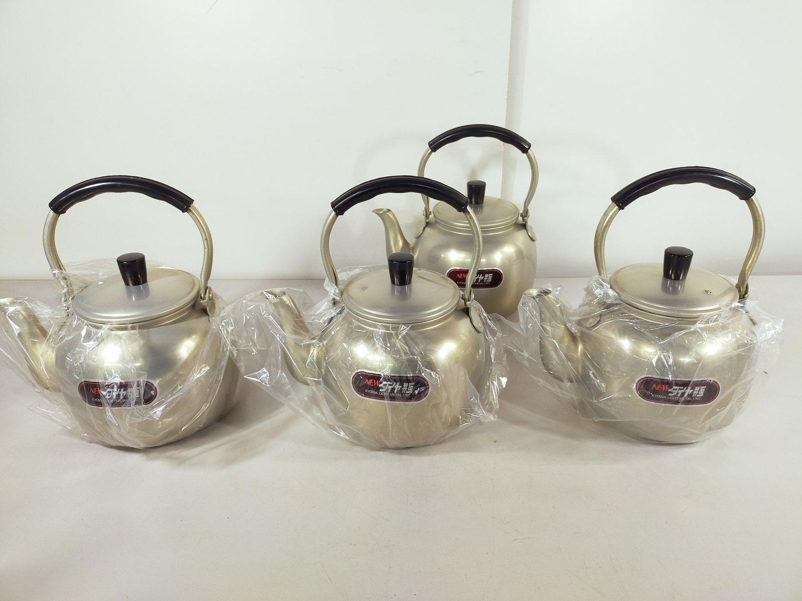 計4点セット ♥長期保管品 NEWダイヤ瓶 3 L 前川金属 アルミヤカン ケトル 1点ヨゴレ ヘコミあり